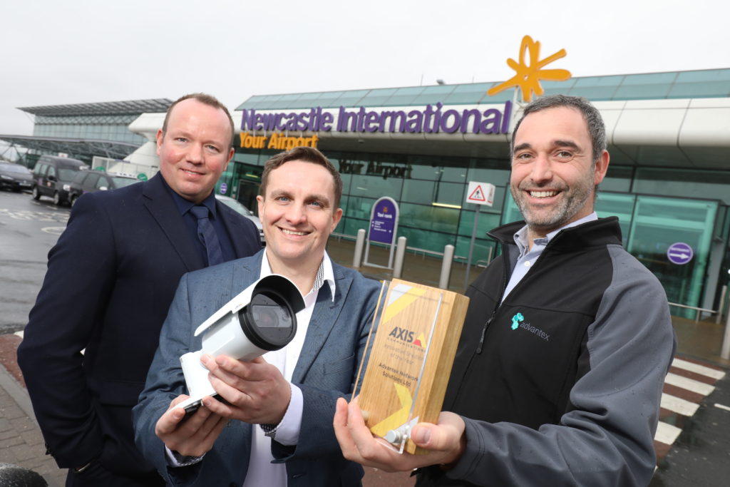 Left: Steve Duchar, Newcastle International Aiport - Middle: Paul Green, Axis Communications - Right: Tony Easingwood, Advantex Network Solutions