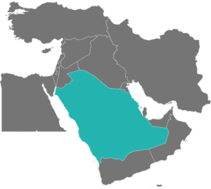 Middle East Vector Map - Saudi Arabia