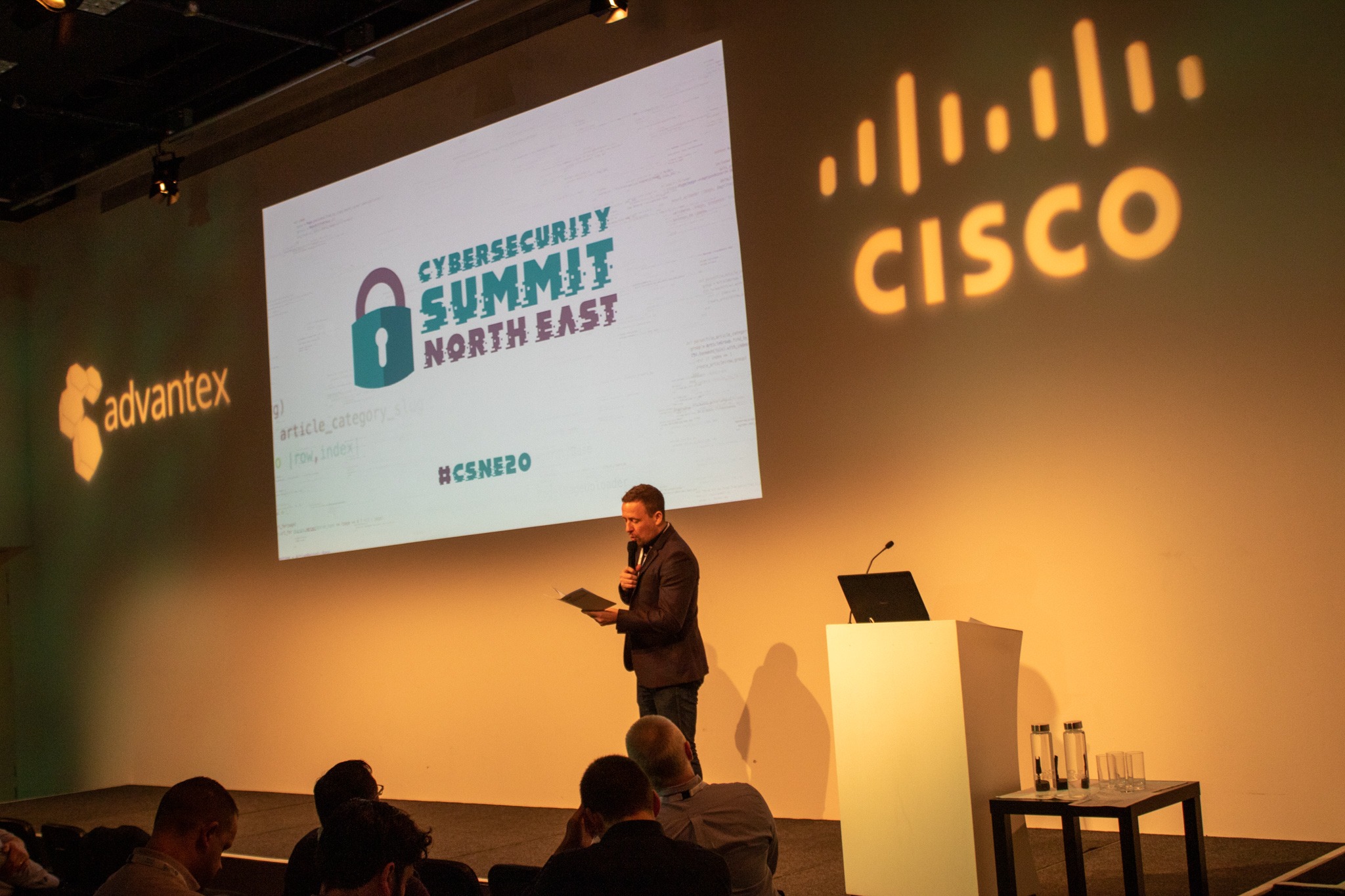 Compere, Justin Lockwood at Cybersecurity Summit: North East