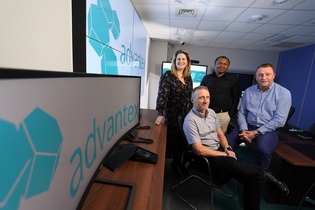 Senior new starters at Advantex are (back) Amanda Baxter and Raphael Akinkummi. Front row: Steve Dobby and Tony Patterson